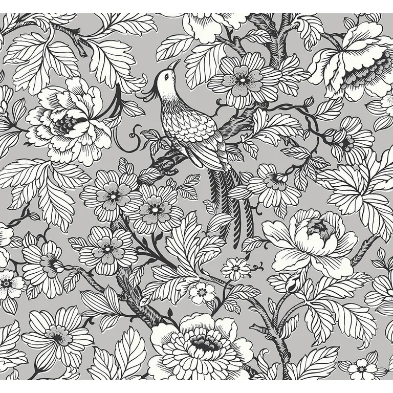 A-Street Prints Beaufort wallpaper, color Silver, SKU 2927-80407