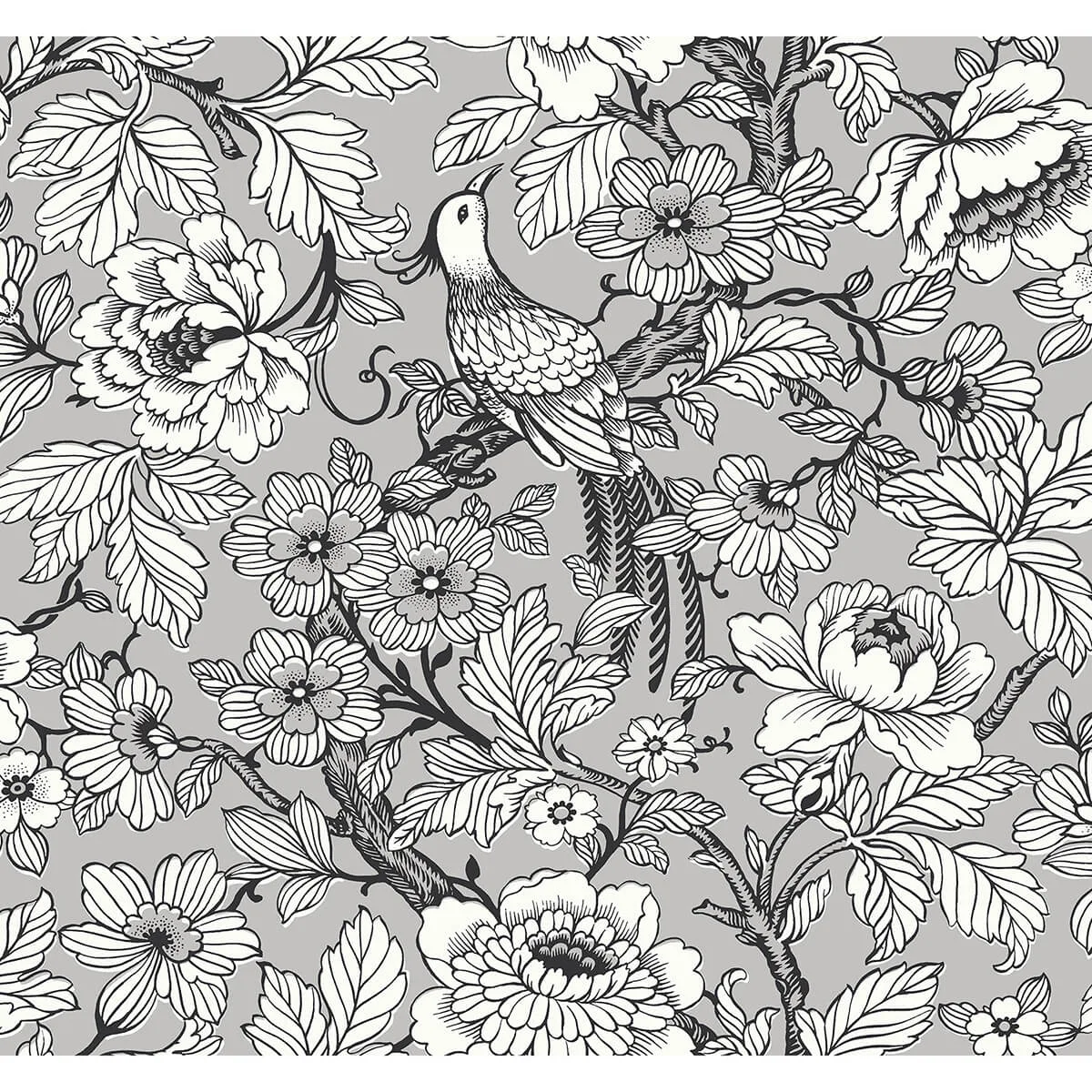A-Street Prints Beaufort wallpaper, color Silver, SKU 2927-80407