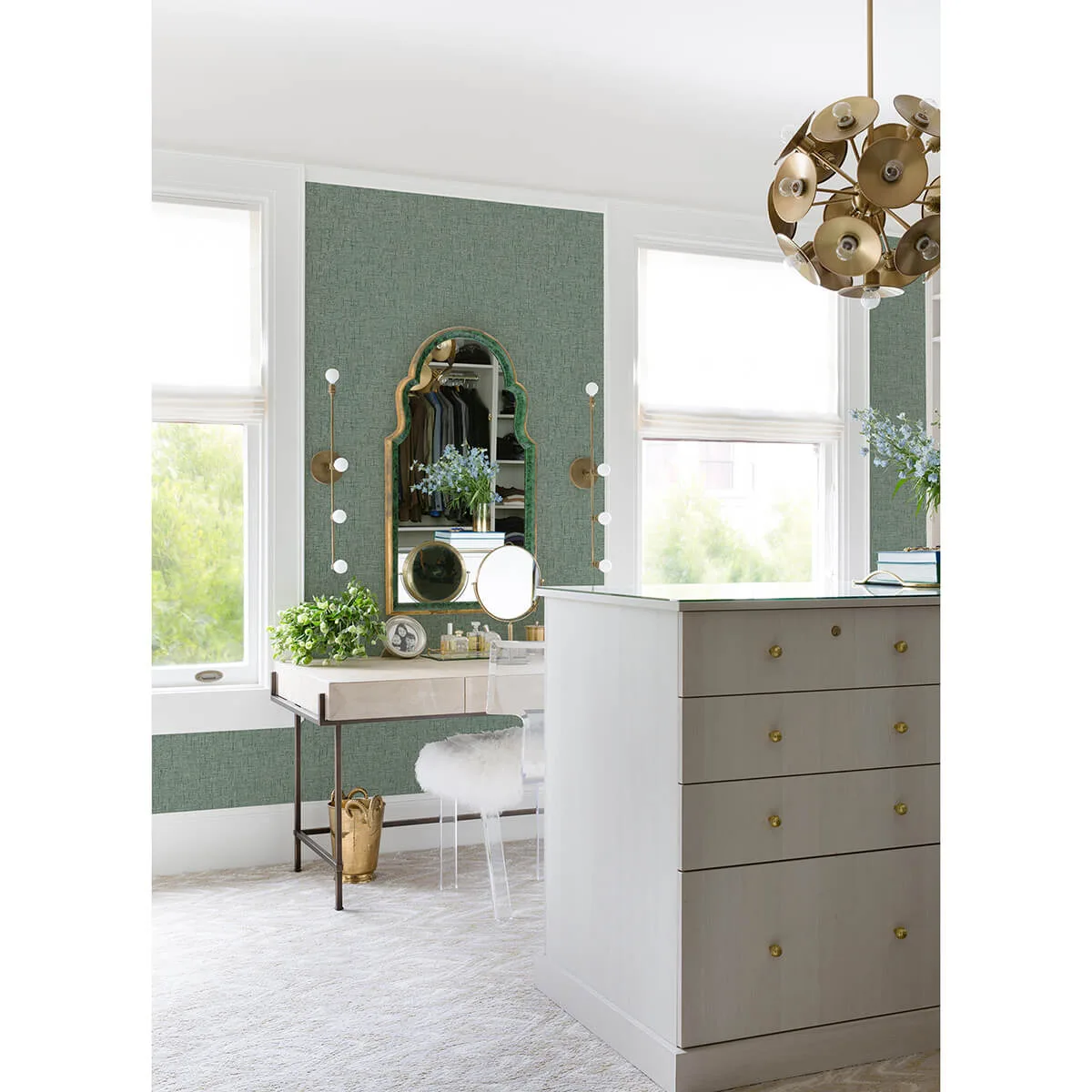 A-Street Prints Bentley wallpaper, color Green, SKU 2973-90911
