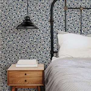 A-Street Prints Bento wallpaper, color Indigo, SKU 2764-24339