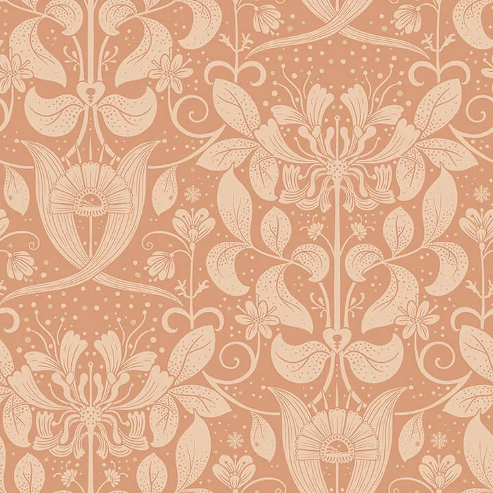A-Street Prints Berit wallpaper, color Coral, SKU 4080-83128