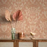 A-Street Prints Berit wallpaper, color Coral, SKU 4080-83128