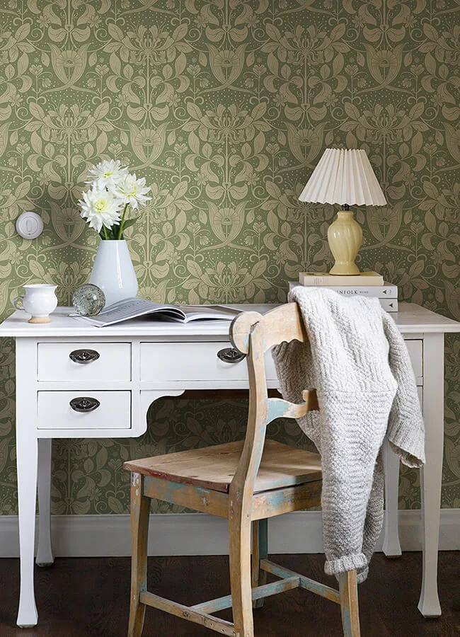 A-Street Prints Berit wallpaper, color Green, SKU 4080-83126