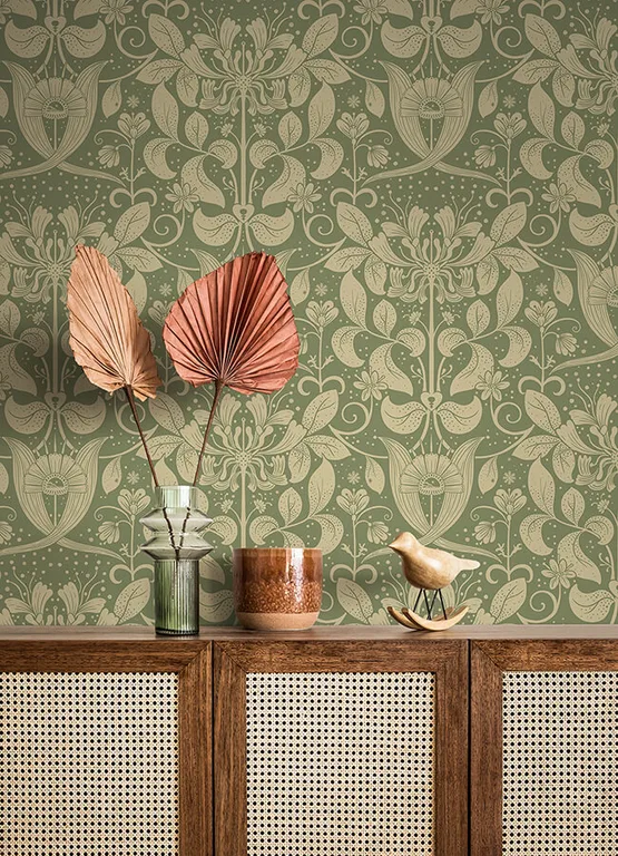 A-Street Prints Berit wallpaper, color Green, SKU 4080-83126