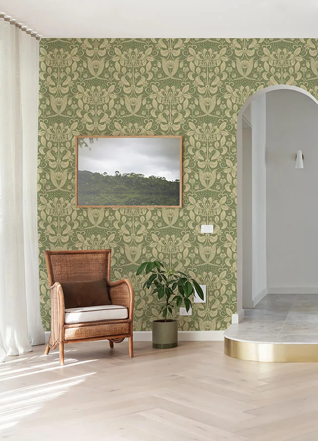 A-Street Prints Berit - Green Wallpaper | Buy Online A-Street Prints Berit wallpaper, color Green, SKU 4080-83126