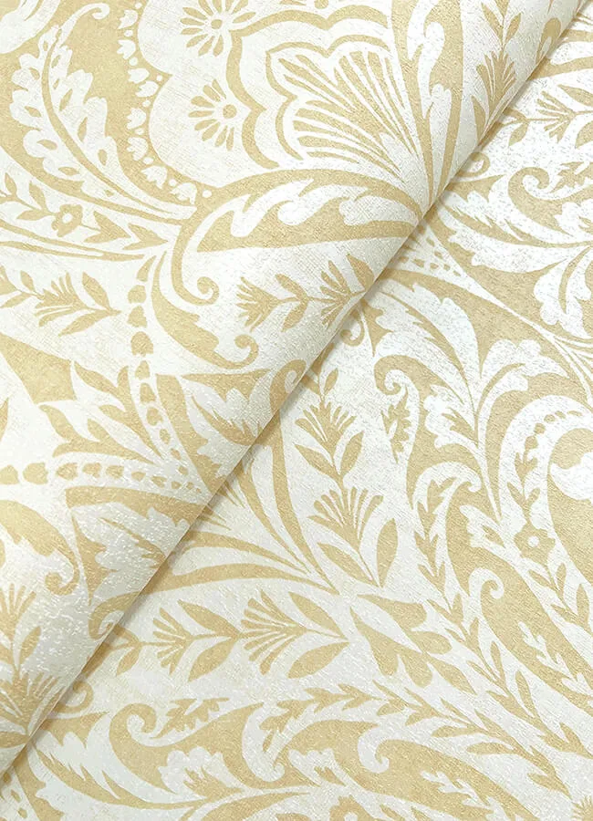 A-Street Prints Berkshire - Butter Wallpaper | Buy Online A-Street Prints Berkshire wallpaper, color Butter, SKU 4147-27383