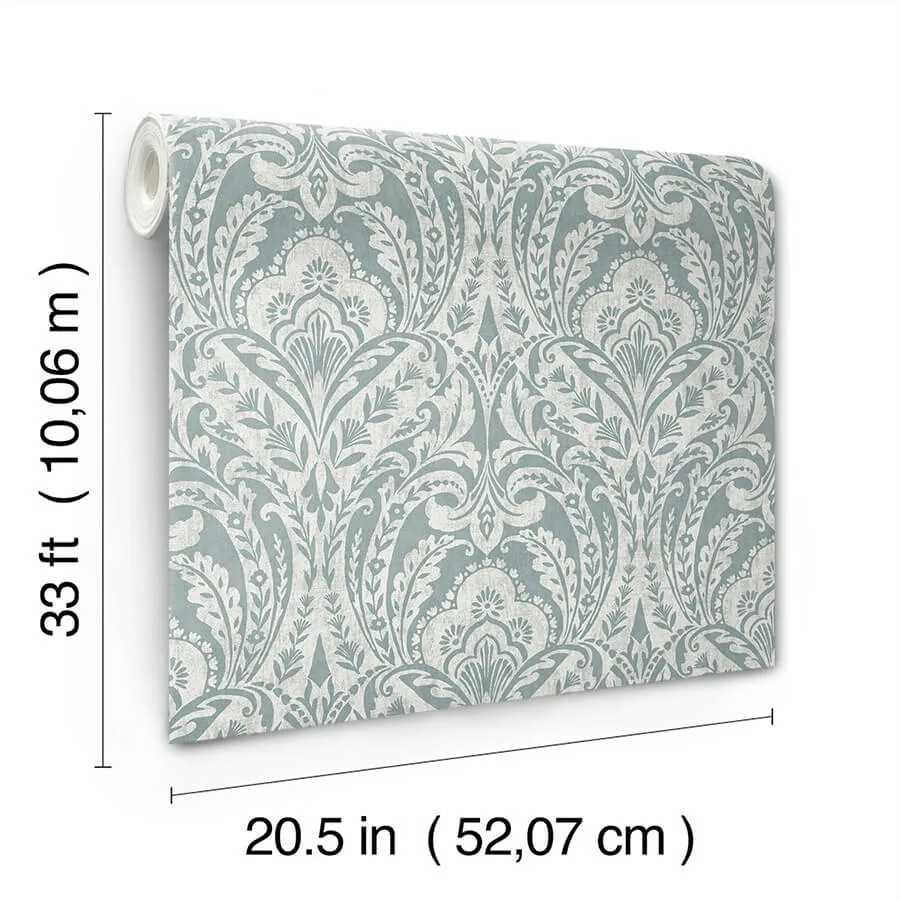 A-Street Prints Berkshire - Denim Wallpaper | Buy Online A-Street Prints Berkshire wallpaper, color Denim, SKU 4147-27380