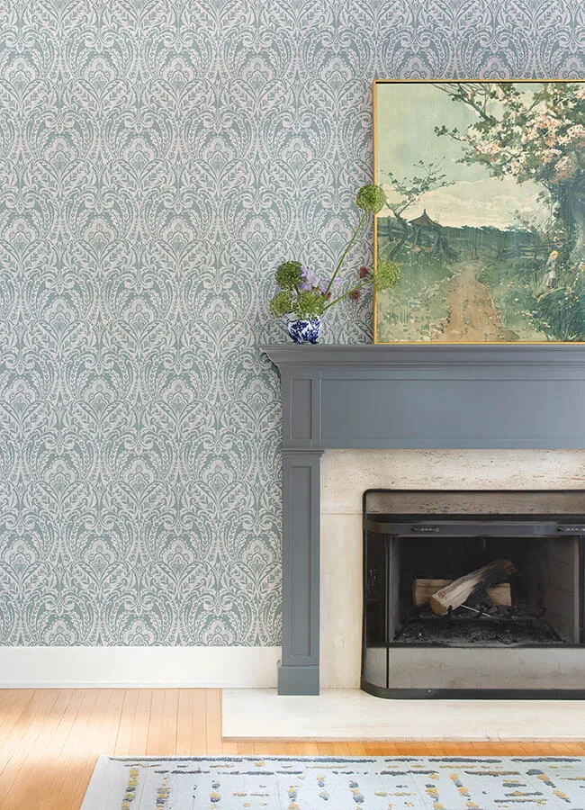 A-Street Prints Berkshire - Denim Wallpaper | Buy Online A-Street Prints Berkshire wallpaper, color Denim, SKU 4147-27380