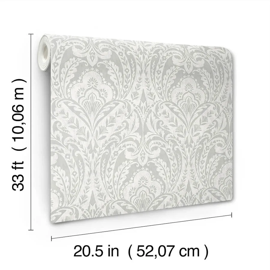 A-Street Prints Berkshire - Grey Wallpaper | Buy Online A-Street Prints Berkshire wallpaper, color Grey, SKU 4147-27381