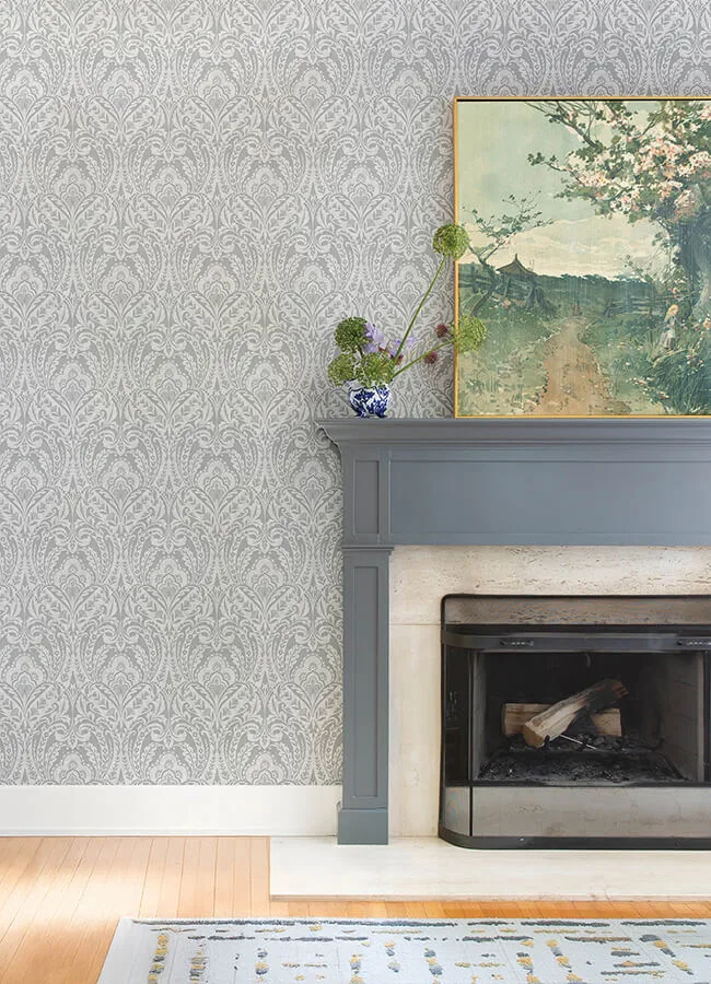 A-Street Prints Berkshire - Grey Wallpaper | Buy Online A-Street Prints Berkshire wallpaper, color Grey, SKU 4147-27381