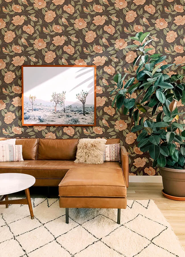 A-Street Prints Bernadina wallpaper, color Black, SKU 4143-34026