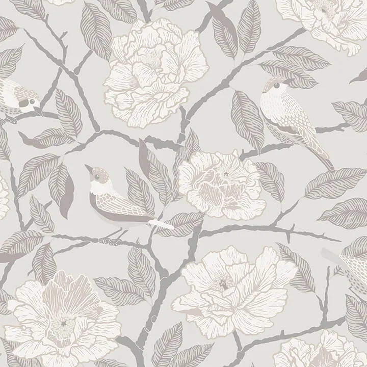 A-Street Prints Bernadina wallpaper, color Grey, SKU 4143-34021