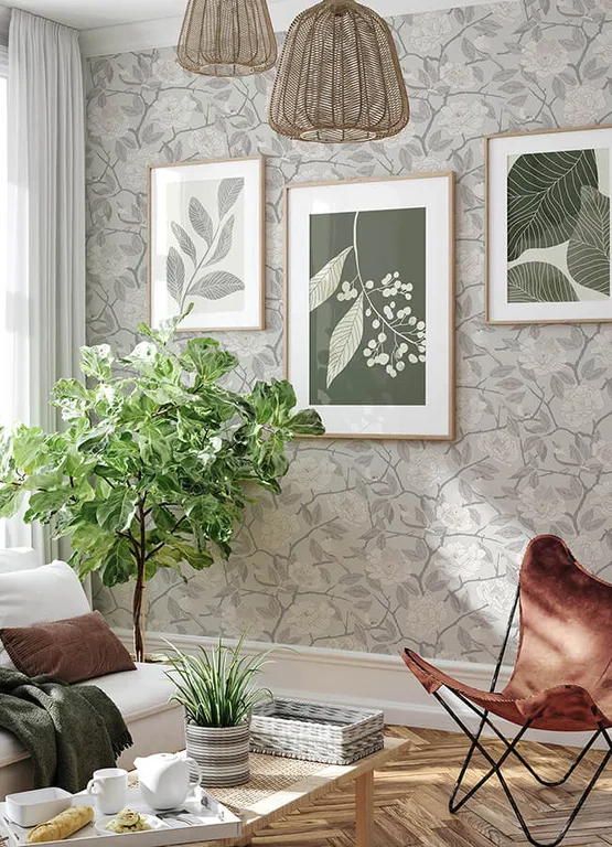 A-Street Prints Bernadina wallpaper, color Grey, SKU 4143-34021