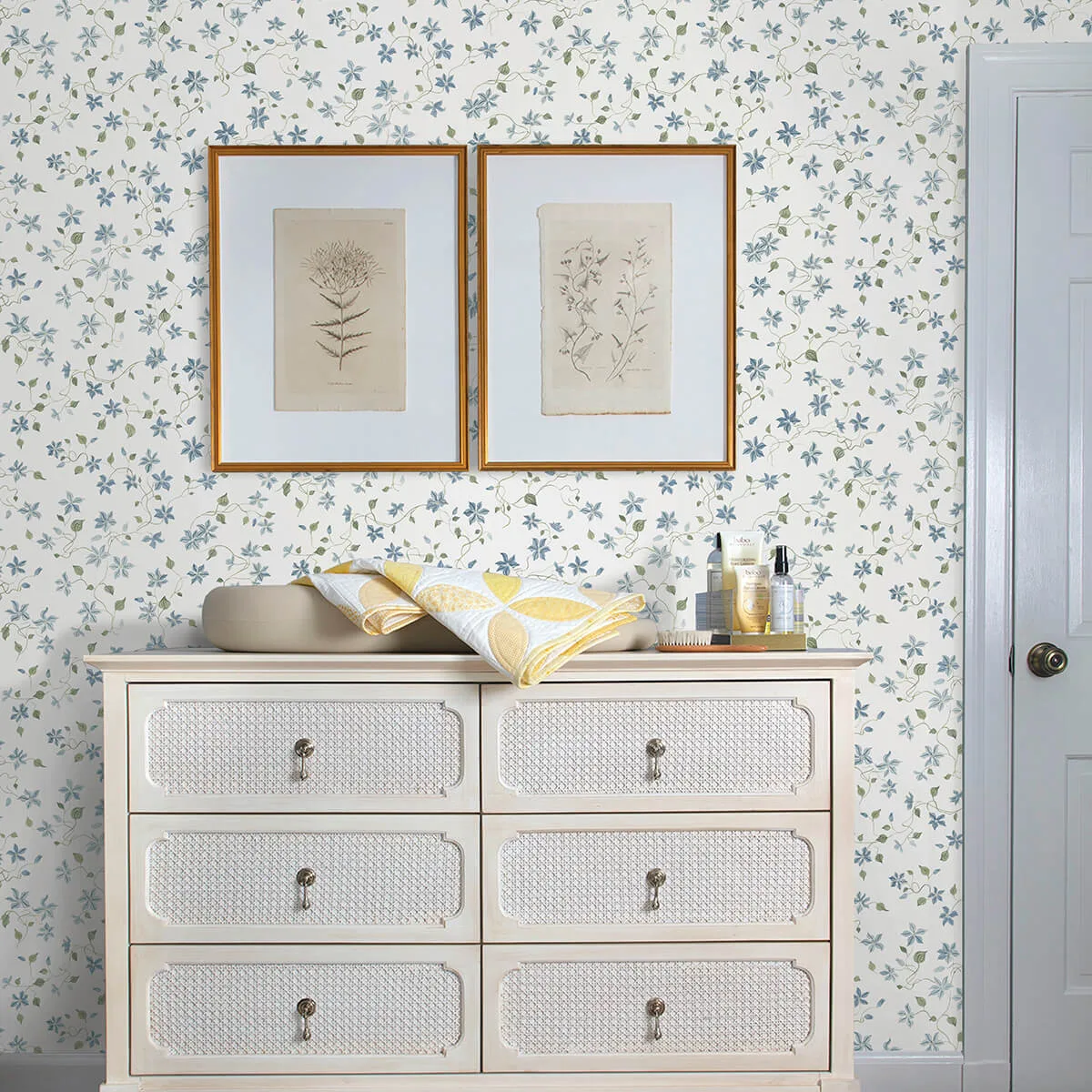 A-Street Prints Betsy wallpaper, color Blue Heather, SKU AST4364