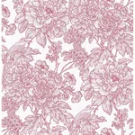 A-Street Prints Birds of Paradise Breeze wallpaper, color Red, SKU 2901-25410