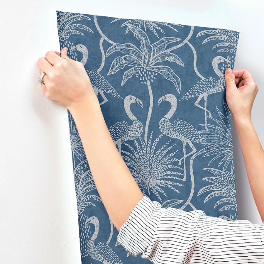 A-Street Prints Biscayne wallpaper, color Navy, SKU 4172-82006