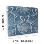 A-Street Prints Biscayne wallpaper, color Navy, SKU 4172-82006