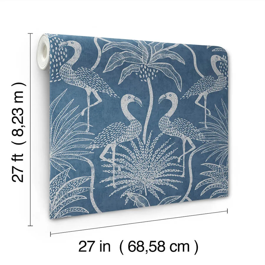 A-Street Prints Biscayne wallpaper, color Navy, SKU 4172-82006