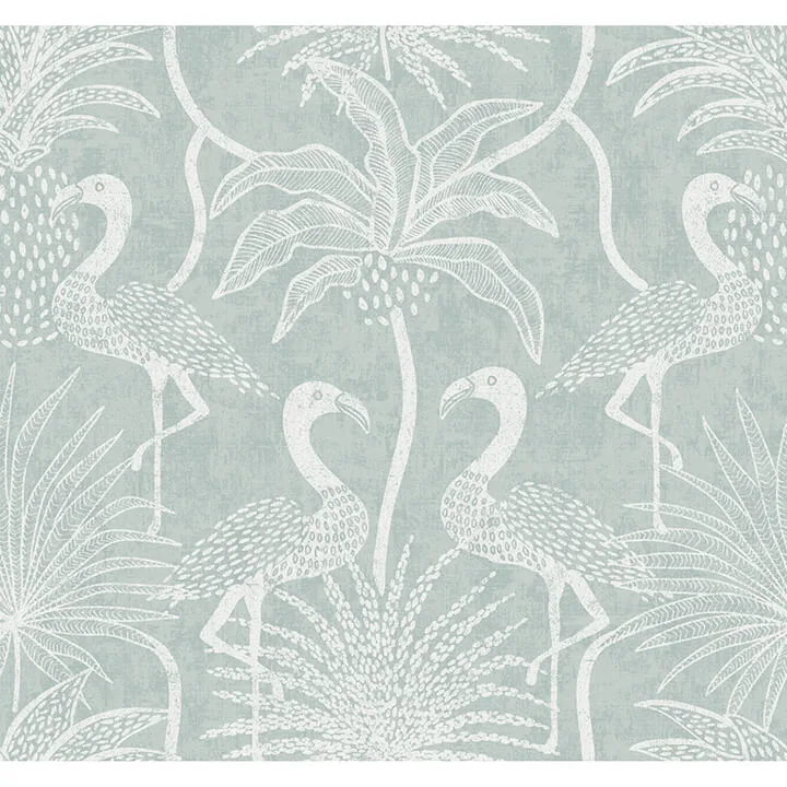 A-Street Prints Biscayne wallpaper, color Turquoise, SKU 4172-82004