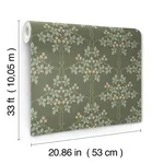 A-Street Prints Blackberry wallpaper, color Grey, SKU 4171-82055