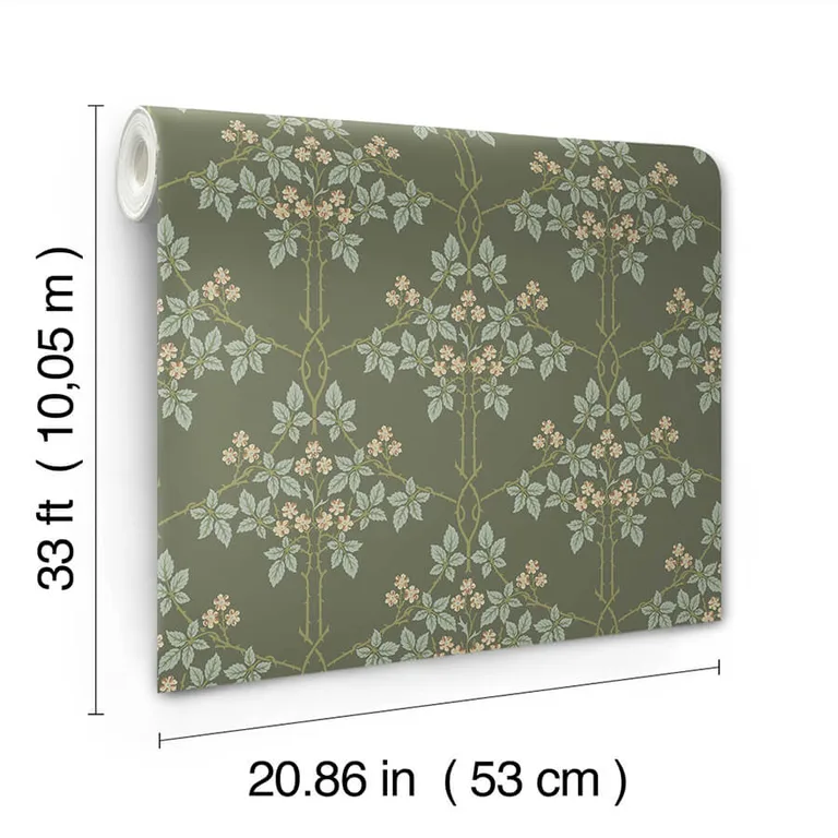 A-Street Prints Blackberry wallpaper, color Grey, SKU 4171-82055