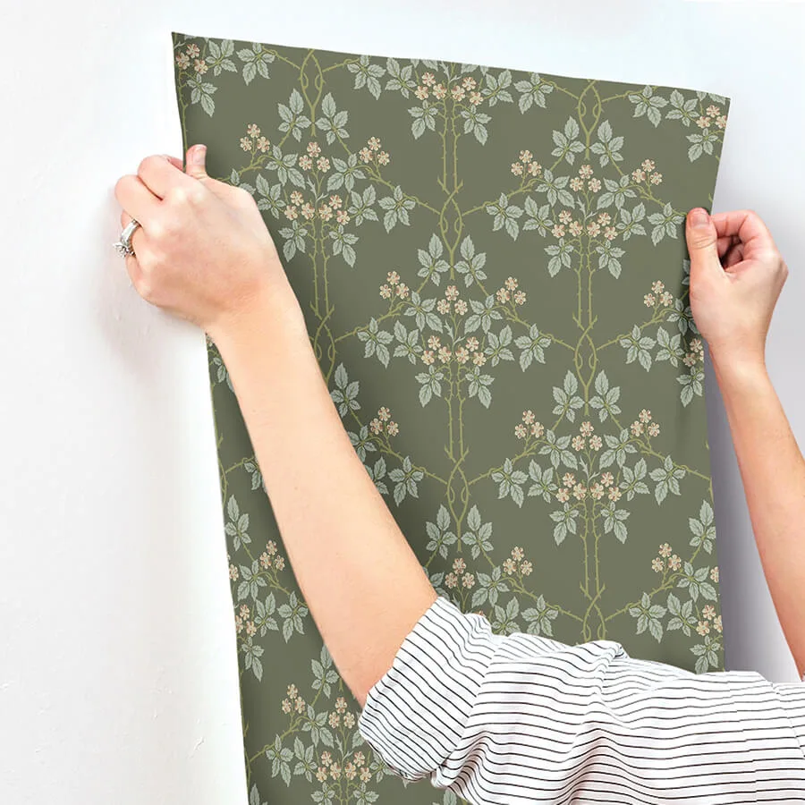 A-Street Prints Blackberry wallpaper, color Grey, SKU 4171-82055