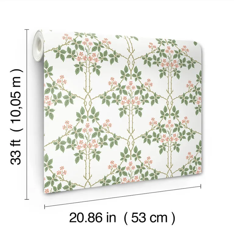 A-Street Prints Blackberry wallpaper, color Pink, SKU 4171-82054