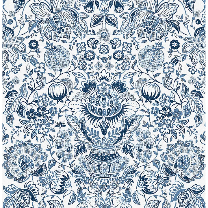 A-Street Prints Blanche wallpaper, color Blue, SKU 4147-27372