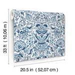 A-Street Prints Blanche - Blue Wallpaper | Buy Online A-Street Prints Blanche wallpaper, color Blue, SKU 4147-27372