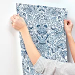 A-Street Prints Blanche - Blue Wallpaper | Buy Online A-Street Prints Blanche wallpaper, color Blue, SKU 4147-27372
