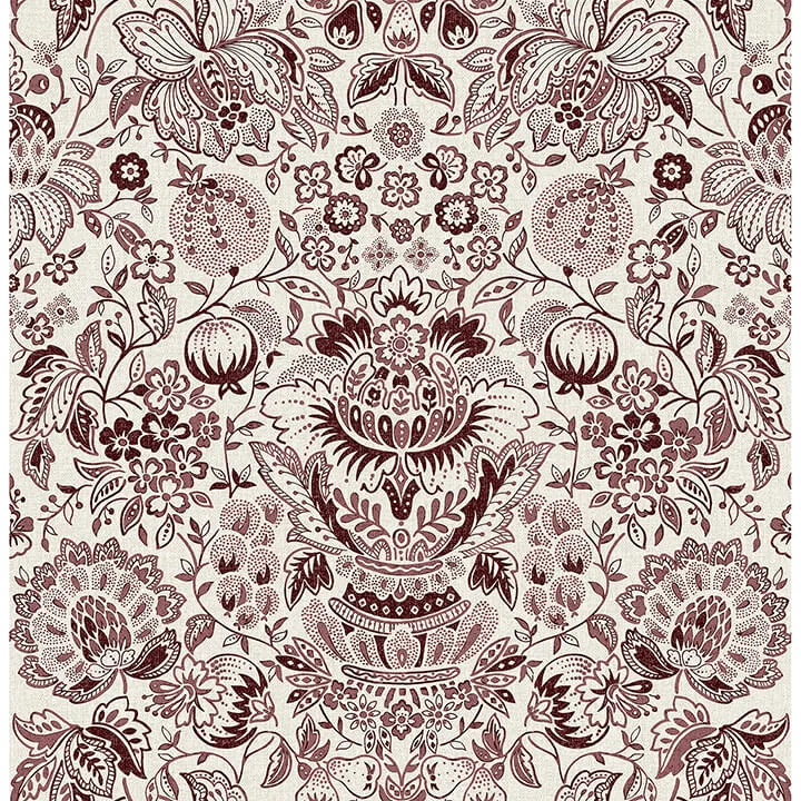 A-Street Prints Blanche wallpaper, color Plum, SKU 4147-27373