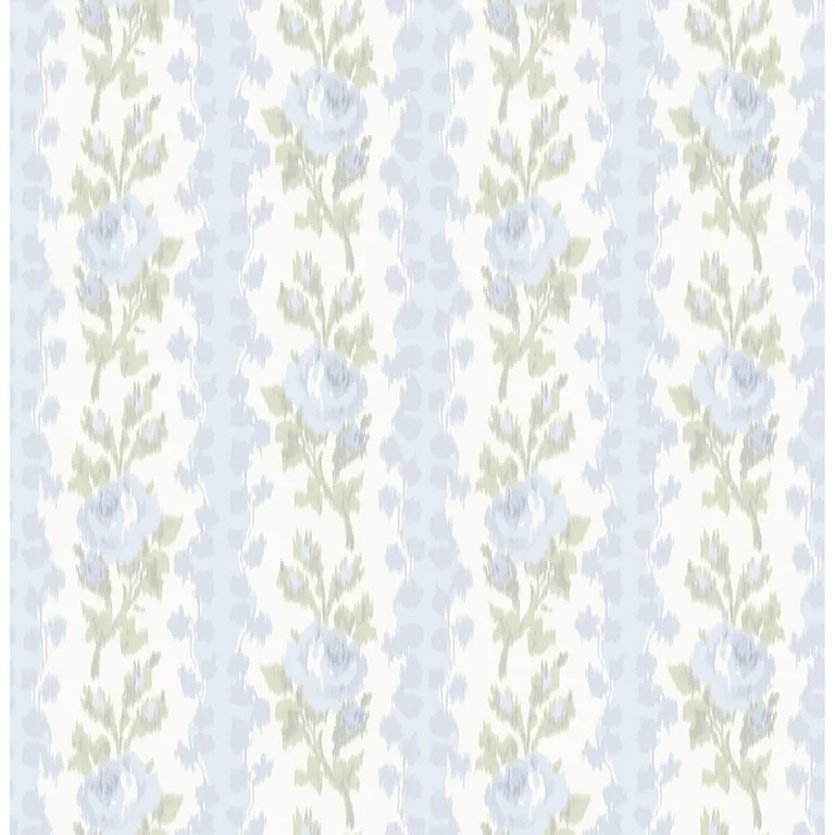 A-Street Prints Blooming Heirloom wallpaper, color Blue Romance, SKU AST4171