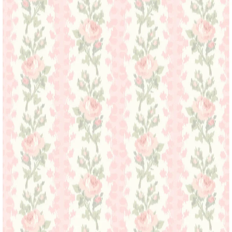 A-Street Prints Blooming Heirloom wallpaper, color Marie Pink, SKU AST4105