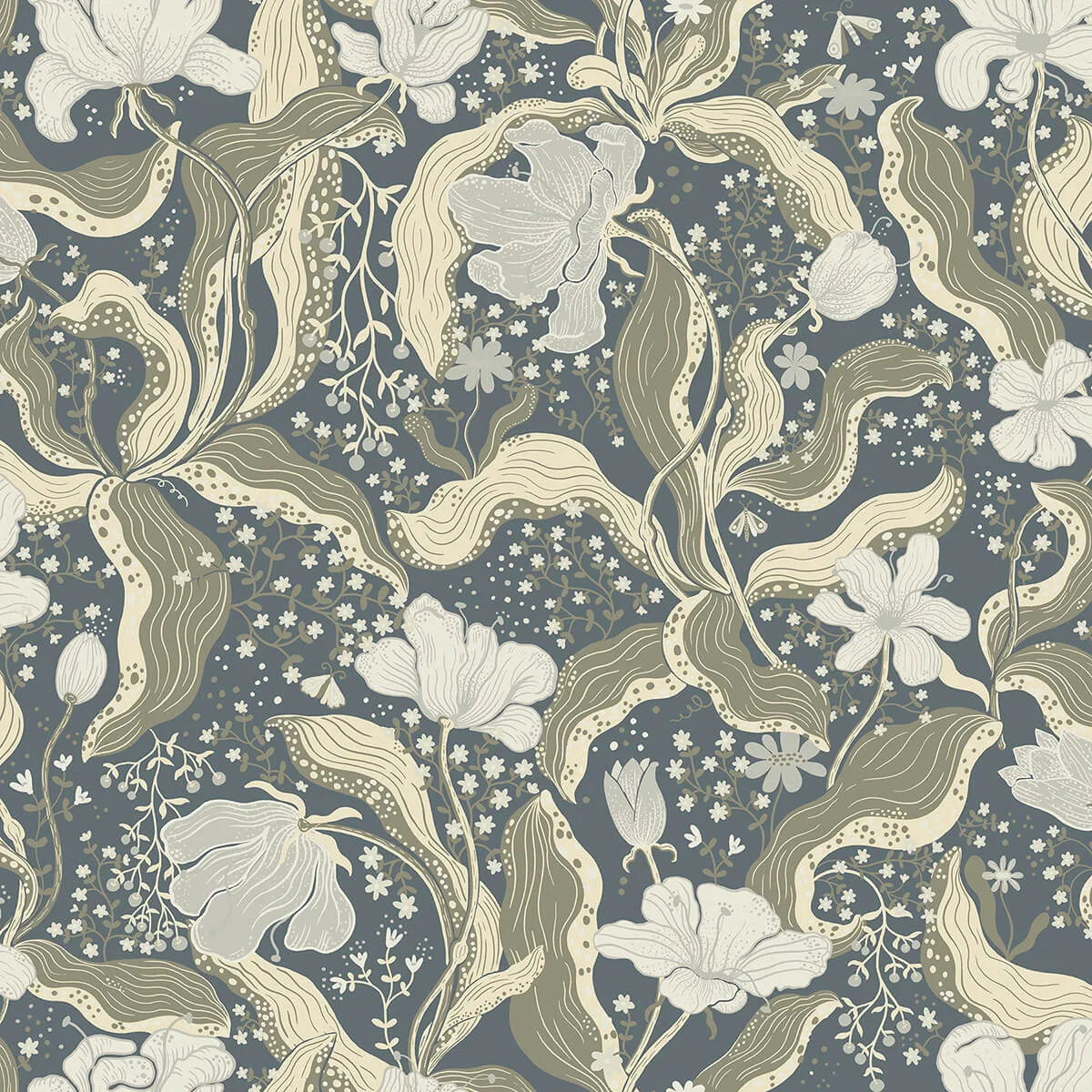 A-Street Prints Bodri wallpaper, color Blue, SKU 2932-65117