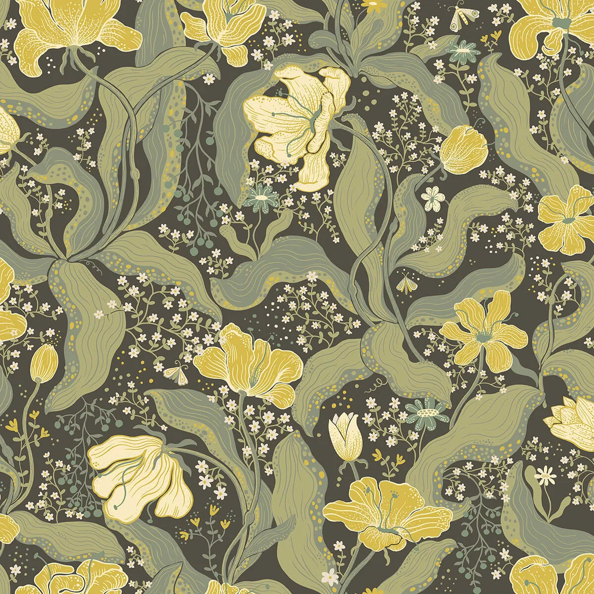 A-Street Prints Bodri wallpaper, color Green, SKU 2932-65113