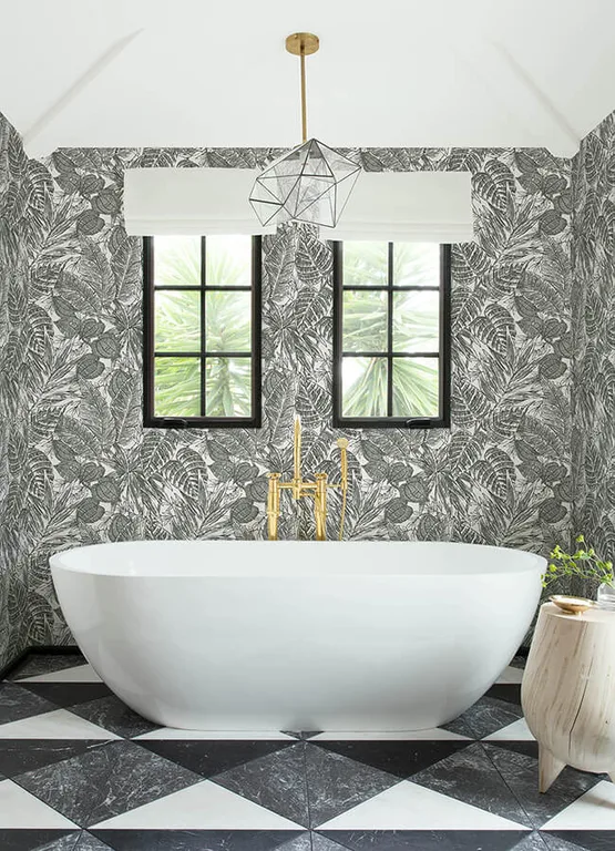 A-Street Prints Brentwood wallpaper, color Black, SKU 4034-72115