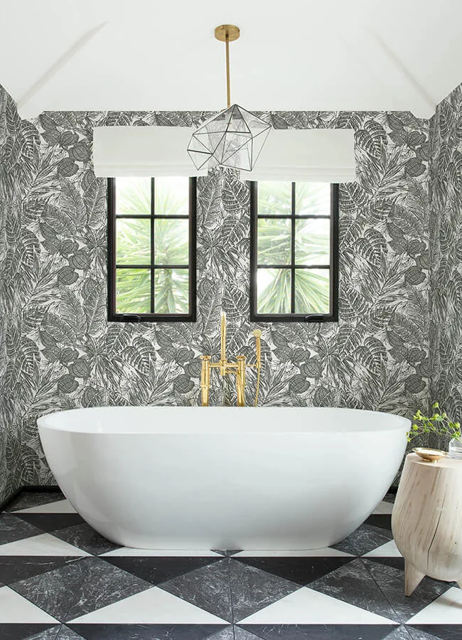 A-Street Prints Brentwood - Black Wallpaper | Buy Online A-Street Prints Brentwood wallpaper, color Black, SKU 4034-72115