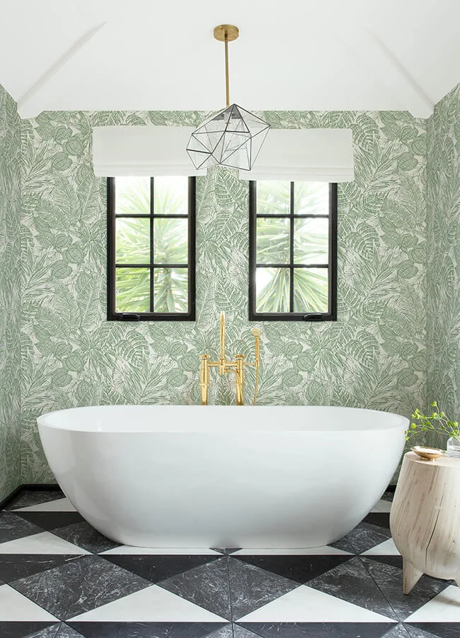 A-Street Prints Brentwood - Green Wallpaper | Buy Online A-Street Prints Brentwood wallpaper, color Green, SKU 4034-72116
