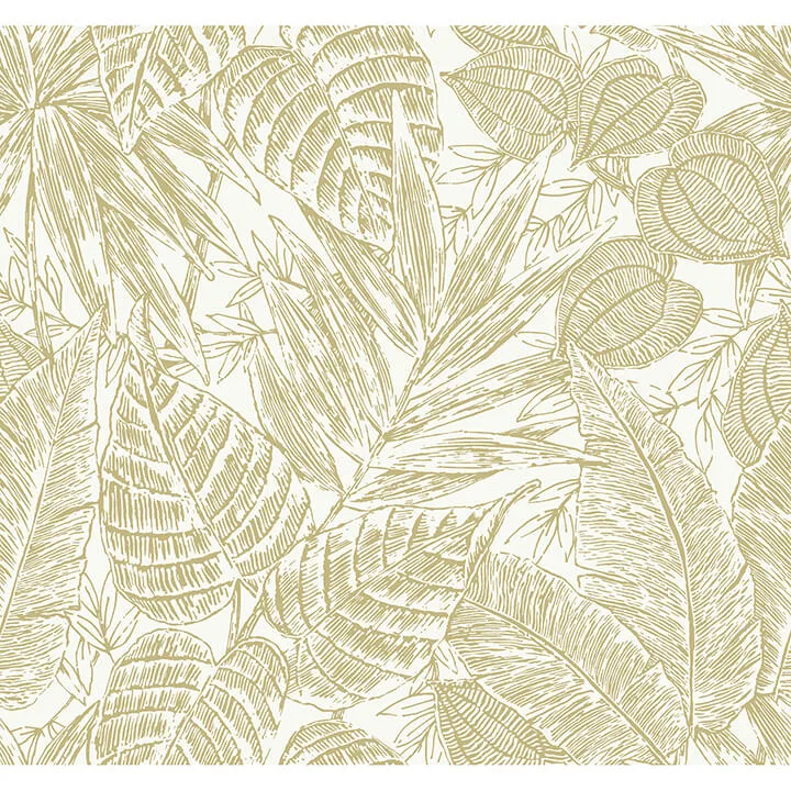 A-Street Prints Brentwood wallpaper, color Yellow, SKU 4034-72117