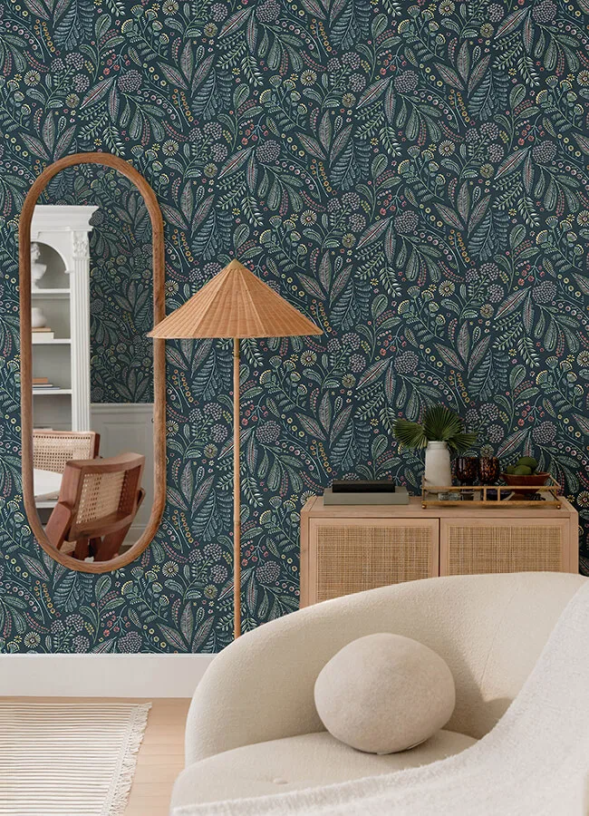 A-Street Prints Briar - Teal Wallpaper | Buy Online A-Street Prints Briar wallpaper, color Teal, SKU 4135-27295