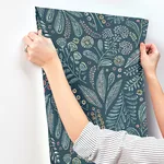 A-Street Prints Briar - Teal Wallpaper | Buy Online A-Street Prints Briar wallpaper, color Teal, SKU 4135-27295