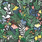 A-Street Prints Brittsommar wallpaper, color Black, SKU 4143-22006