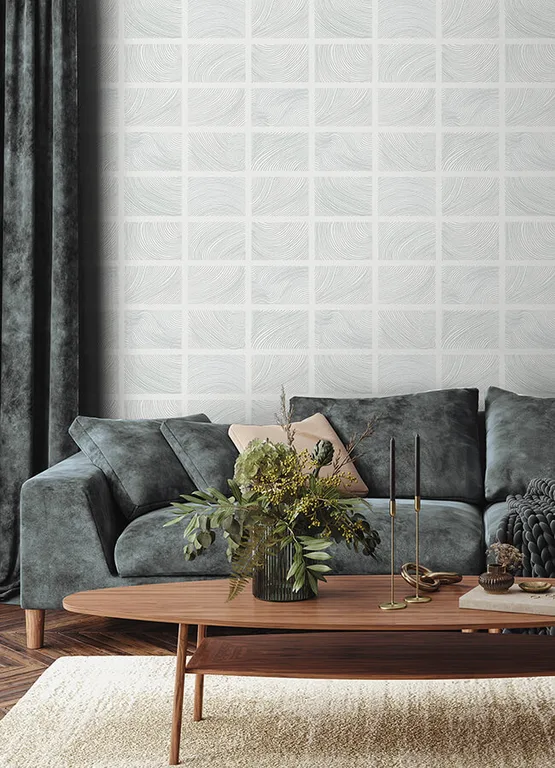 A-Street Prints Bronson wallpaper, color Sterling, SKU 4155-72802
