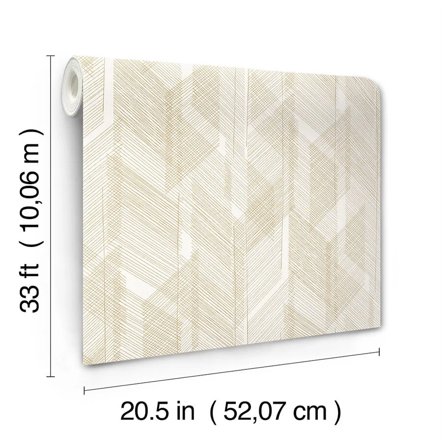 A-Street Prints Bryant - Gold Wallpaper | Buy Online A-Street Prints Bryant wallpaper, color Gold, SKU 4155-27339