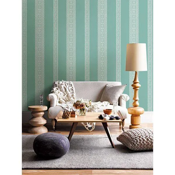 A-Street Prints Brynn wallpaper, color Turquoise, SKU 1014-001834