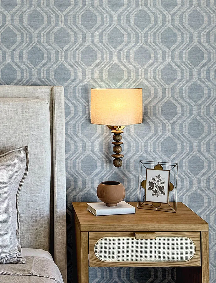 A-Street Prints Burton wallpaper, color Pewter, SKU 4141-27101