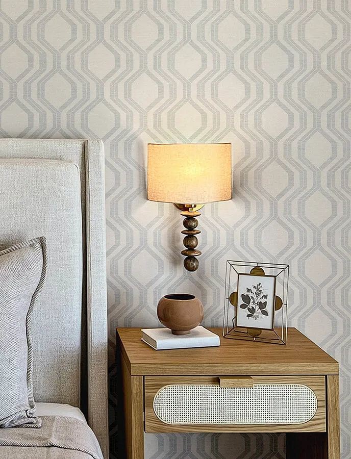 A-Street Prints Burton wallpaper, color Silver, SKU 4141-27104
