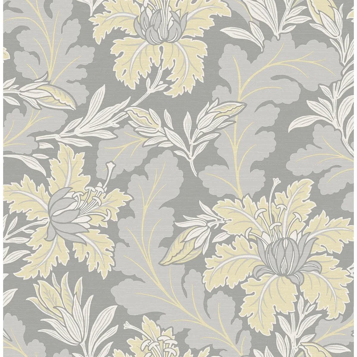A-Street Prints Butterfield wallpaper, color Light Grey, SKU 2970-26142