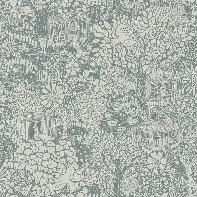 A-Street Prints Bygga Bo wallpaper, color Blue, SKU 4111-63005