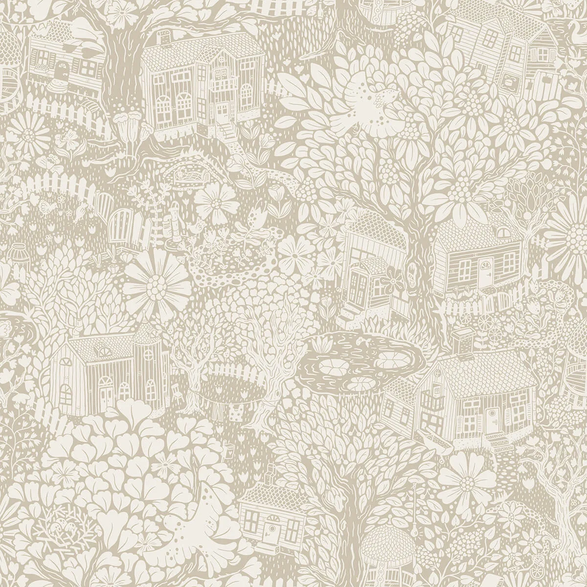 A-Street Prints Bygga Bo wallpaper, color Light Grey, SKU 4111-63006